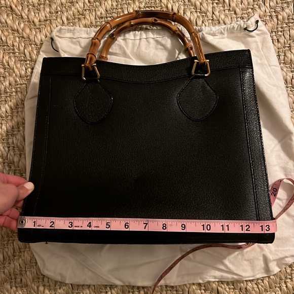 Authentic Gucci Diana large bamboo bag in black leather - Picture 8 of 10